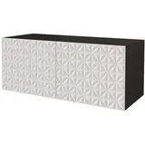 altdecor VIRA Lowboard 100 cm x 40 cm x 40 cm Schwarz/Weiß Holzwerkstoff