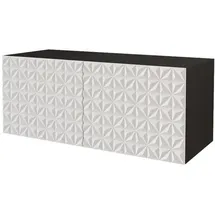 altdecor VIRA Lowboard 100 cm x 40 cm x 40 cm Schwarz/Weiß Holzwerkstoff