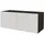 altdecor VIRA Lowboard 100 cm x 40 cm x 40 cm Schwarz/Weiß Holzwerkstoff
