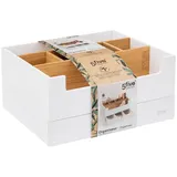 5five simply smart 5five - organizer mit 1 schublade "naturéo" weiß