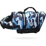 Schwimmweste Hund Tarnblau XXS: 28-35cm (Brustkorbumfang)