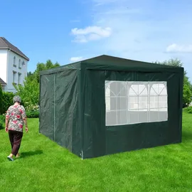 Relaxdays Seitenwand für Pavillon 4 Stück 2 x 3 m Grün
