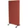 Proregal Akustik-Trennwand HxBxT 147x80x39 cm doppelwandig rollbar Stoff Braun Büro-Sichtschutz Raumteiler Pinnwand