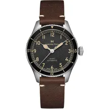Hamilton Khaki Aviation Pilot Pioneer Leder 38 mm H76205530
