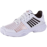 K-Swiss Performance Damen Court Express HB Tennis Shoe, White/Black/Rose Gold, 40 EU