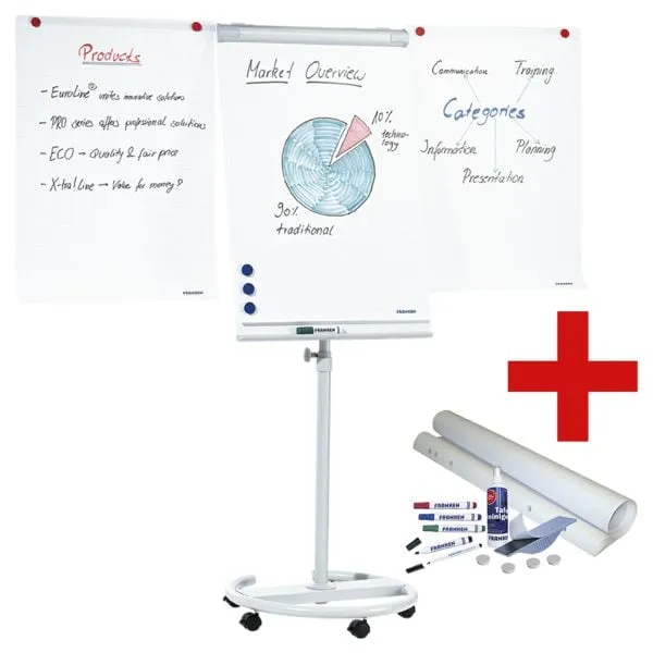 Flipchart »Professional Mobil F2400/O« inkl. Flipchart-Starter-Set, Franken