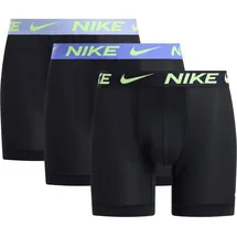 Nike Boxershorts unifarben schwarz/rosa S 3er Pack