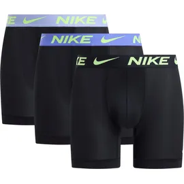 Nike Boxershorts unifarben schwarz/rosa S 3er Pack