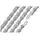 Connex 11sE Kette 132 Glieder Silber