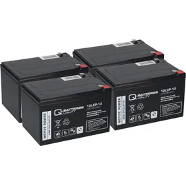 Q-Batteries Akku kompatibel Elektro Scooter 48V 4x 12LCP-12 12V-13Ah AGM Blei Accu QB