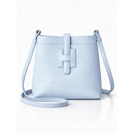 COLLEZIONE ALESSANDRO Holunder Umhängetasche Rindsleder Hellblau