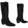 Ital-Design Cowboystiefel Schwarz | weiß 36