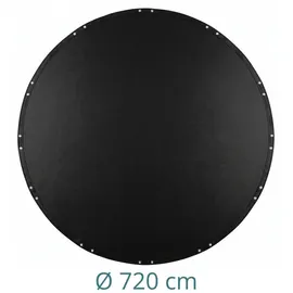 Relaxdays Runde Poolabdeckung Schwarz 720 cm