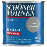 SCHÖNER WOHNEN-Farbe Protect Buntlack  (Naturgrau, 375 ml, Seidenmatt)