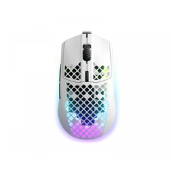 SteelSeries Aerox 3 Gaming-Maus - Snow White