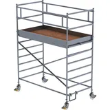 Günzburger Aluminium-Rollgerüst mit Fahrbalken und Doppel-Plattform Arbeitshöhe bis 4,50 m (174235)
