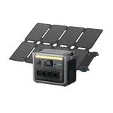 Anker SOLIX C1000 Tragbare Powerstation mit 100W Solarpanel, 1800W Solargenerator, 1056Wh LiFePO4-Akku, 6 AC-Steckdosen, bis zu 2400W, für Zuhause, bei Stromausfällen und beim Camping