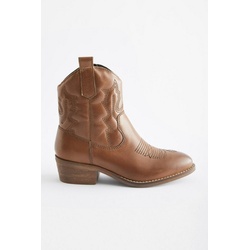 Next Cowboystiefel mit Absatz Westernstiefelette (1-tlg) braun 28 (Weite: F)