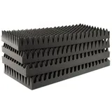 MUSIC STORE Akustikplatte, (Absorber Set 4pcs 100mm Noppenschaum Anthrazit Akustikdämmung für optimale Soundqualität, Studio Akustikelemente, Absorber), Akustikdämmung, Noppenschaum, Soundqualität