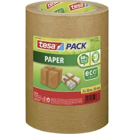 Tesa Klebeband tesapack Paper ecoLogo 50 m x 50 mm 3 St.