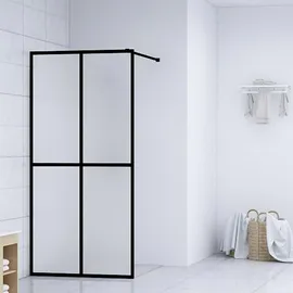 vidaXL Duschwand für Walk-in Dusche Mattes Sicherheitsglas 80x195 cm