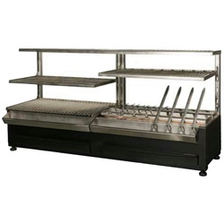 Holzkohlegrill 4 grillroste von 76x26 - 1570x410x780 mm - 52995353 Eurast