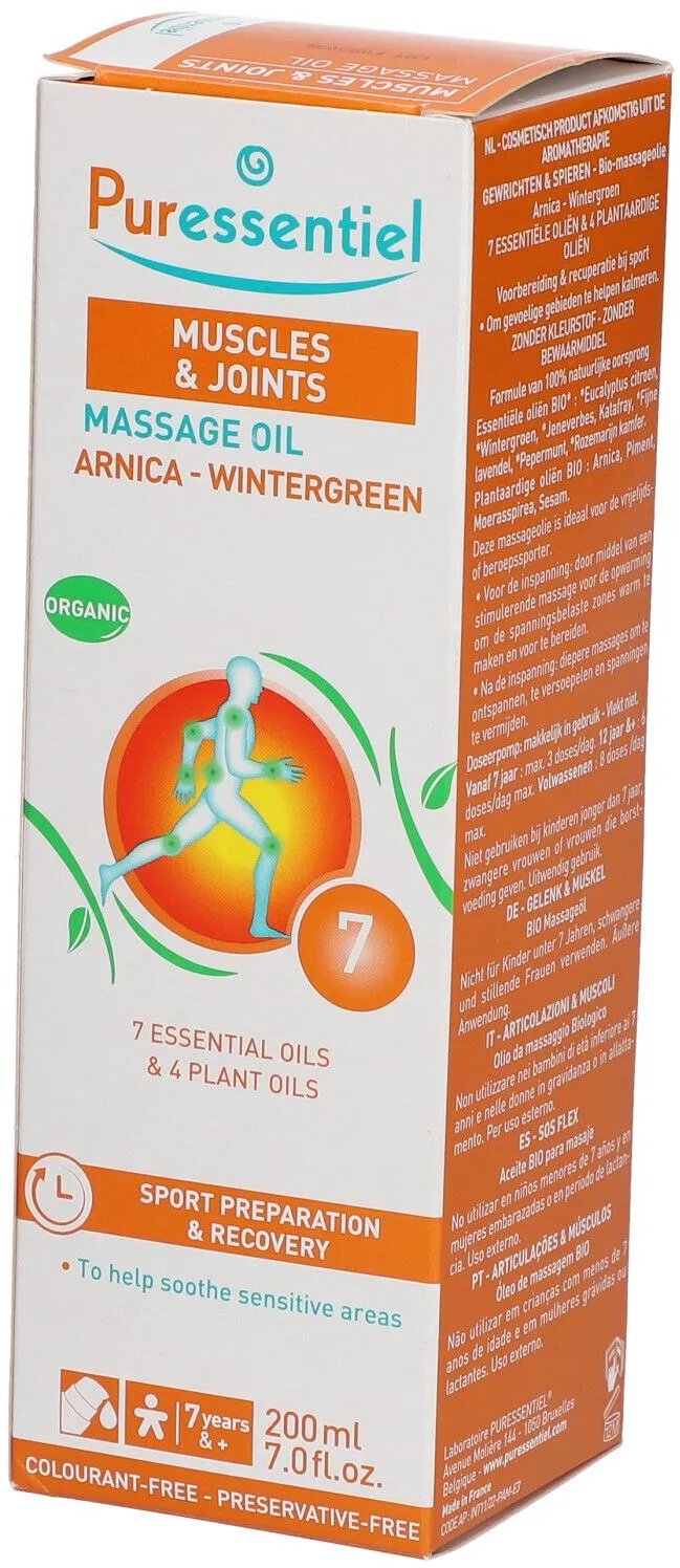 Puressentiel BIO Massageöl Muskelanstrengung Arnika - Wintergrün