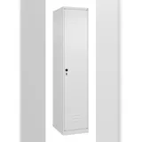 C+P Spind Classic PLUS, 1 Abteil, HxBxT 185x40x50cm, Sicherheitsdrehriegel, Verkehrsweiß von PROREGAL