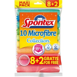 Spontex Mikrofaser Allzwecktücher 8+2