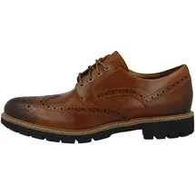 CLARKS Batcombe Wing Derbys, Braun (Dark Tan Lea), 40 EU