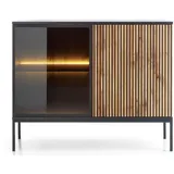 moeblo Möblo Kommode, Schwarz, Holzwerkstoff, Rechteckig, 104x83x39 cm, Wohnzimmer, Kommoden & Sideboards, Kommoden