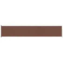 vidaXL Seitenmarkise Ausziehbar 117 x 600 cm Braun