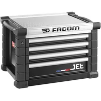FACOM Werkzeugtruhe Aluminium/Stahl 4 Schubladen schwarz