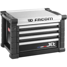 FACOM Werkzeugtruhe Aluminium/Stahl 4 Schubladen schwarz