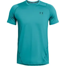 Under Armour Heatgear Fitted Funktionsshirt Herren in circuit teal-hydro teal, Größe XL - blau