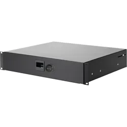Adam Hall 87402CL, Schubladeneinheit, Schwarz, Stahl, Zink, 25 kg, 2U, 48,3 cm (