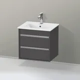 Duravit Waschtischunterschrank 2 Auszüge 50 x 48 x 41,2 cm Grau Matt