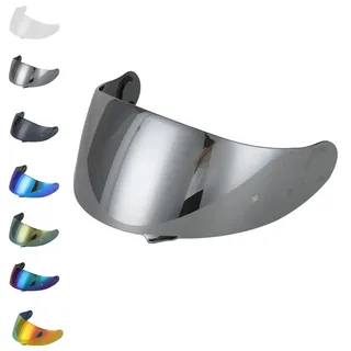 EvoParts Visier CNS 1 kompatibel mit Shoei Gt Air 1 Gt Air 2 Neotec 1 (nicht Neotec 2 und 3 und Gt Air 3) (Silber)