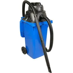 BRB Nass- /Trockensauger/Industriesauger 1100 Watt, mit 120 Liter Behälter (DIN Mülltonne) blau