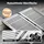 Wiltec Rollstuhlrampe faltbar 150 cm 270 kg Gehhilfe Aluminium silber