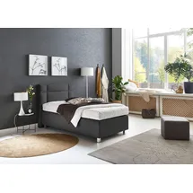 Westfalia Schlafkomfort Boxspringbett 100 x 200 cm H3 Grau