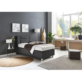 Westfalia Schlafkomfort Boxspringbett 100 x 200 cm H3 Grau