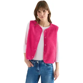 Cecil Weste in Wolloptik pink XXL
