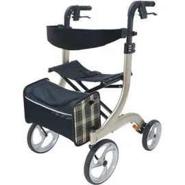DRIVE Rollator Nitro M Leichtgewicht gepolsterter Sitz champagner