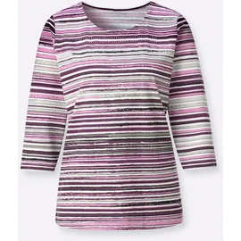 Casual Looks WITT WEIDEN Ringelshirt in orchidee-grau-geringelt | Gr.: 42