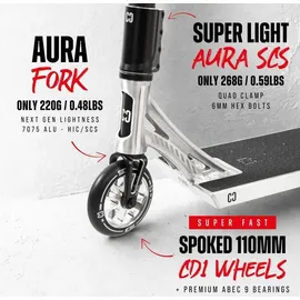 Fantic26 CORE ST3 Stunt-Scooter Street H=96cm Polished