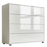 BMG Möbel Kommode Mailand Typ 3 79 x 73 x 33 cm Weiß