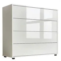 BMG Möbel Kommode Mailand Typ 3 79 x 73 x 33 cm Weiß