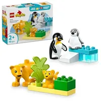 LEGO Duplo Town Tierfamilie: Pinguin und Löwe Spielzeug Geburtstagsgeschenk p...