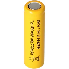 AccuCell Flat Top NiCd Akku AA 600 mAh 1 St.